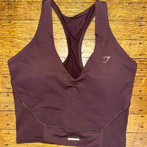 Gymshark x Whitney Simmons V3 Crop Tank Rekindle Brown